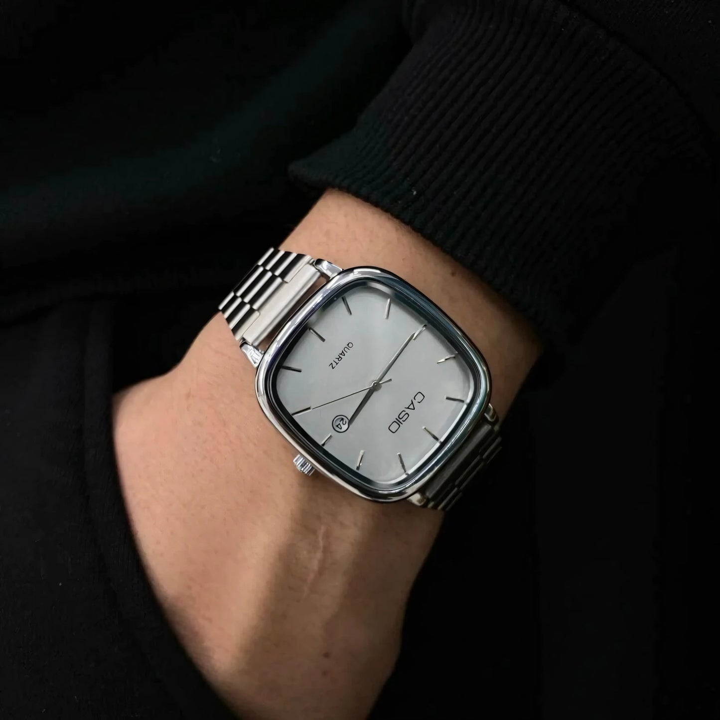 CASIO Luxuriöse 36-mm-Uhr – Transferstahl