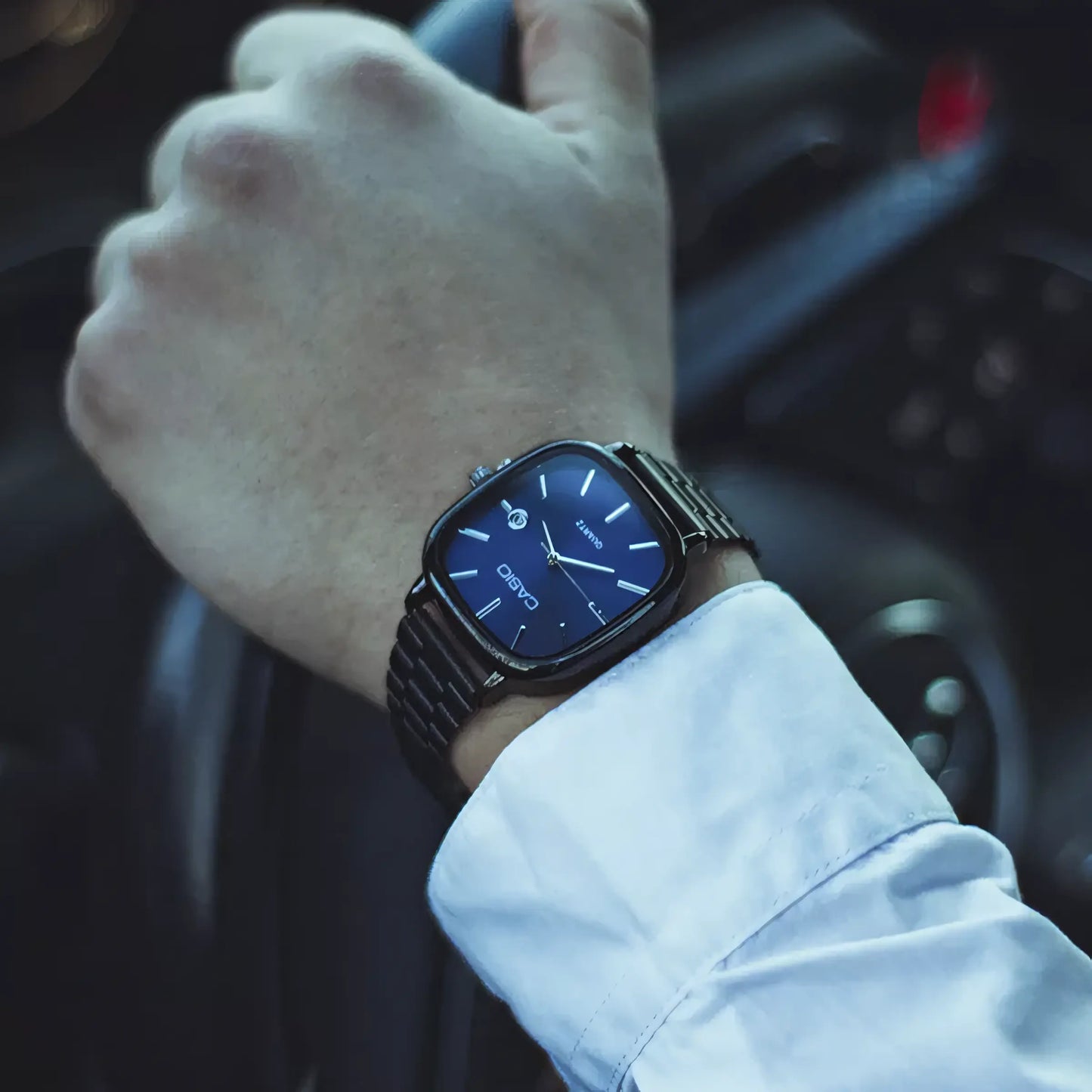 CASIO Luxuriöse 36-mm-Uhr – Transferstahl