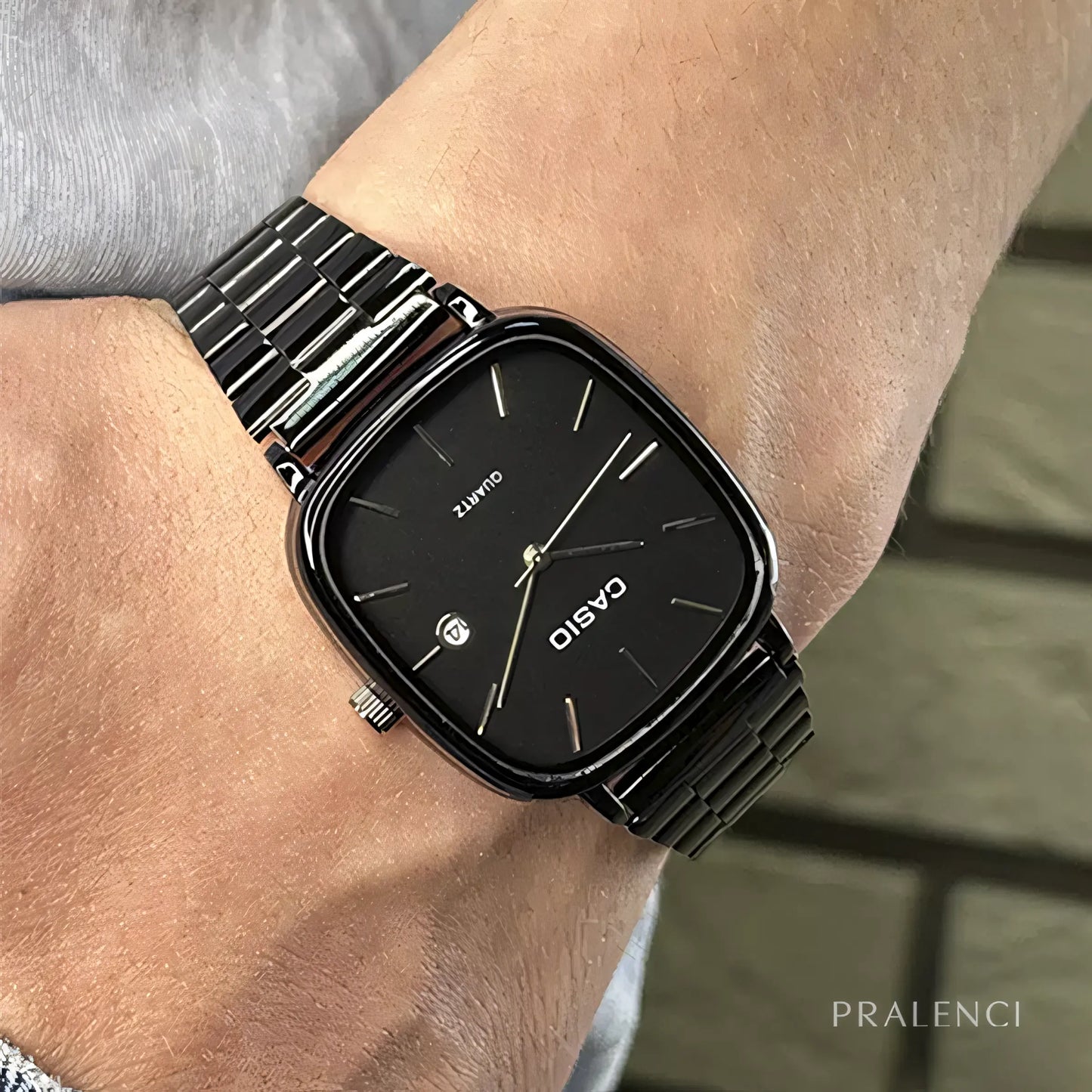CASIO Luxuriöse 36-mm-Uhr – Transferstahl