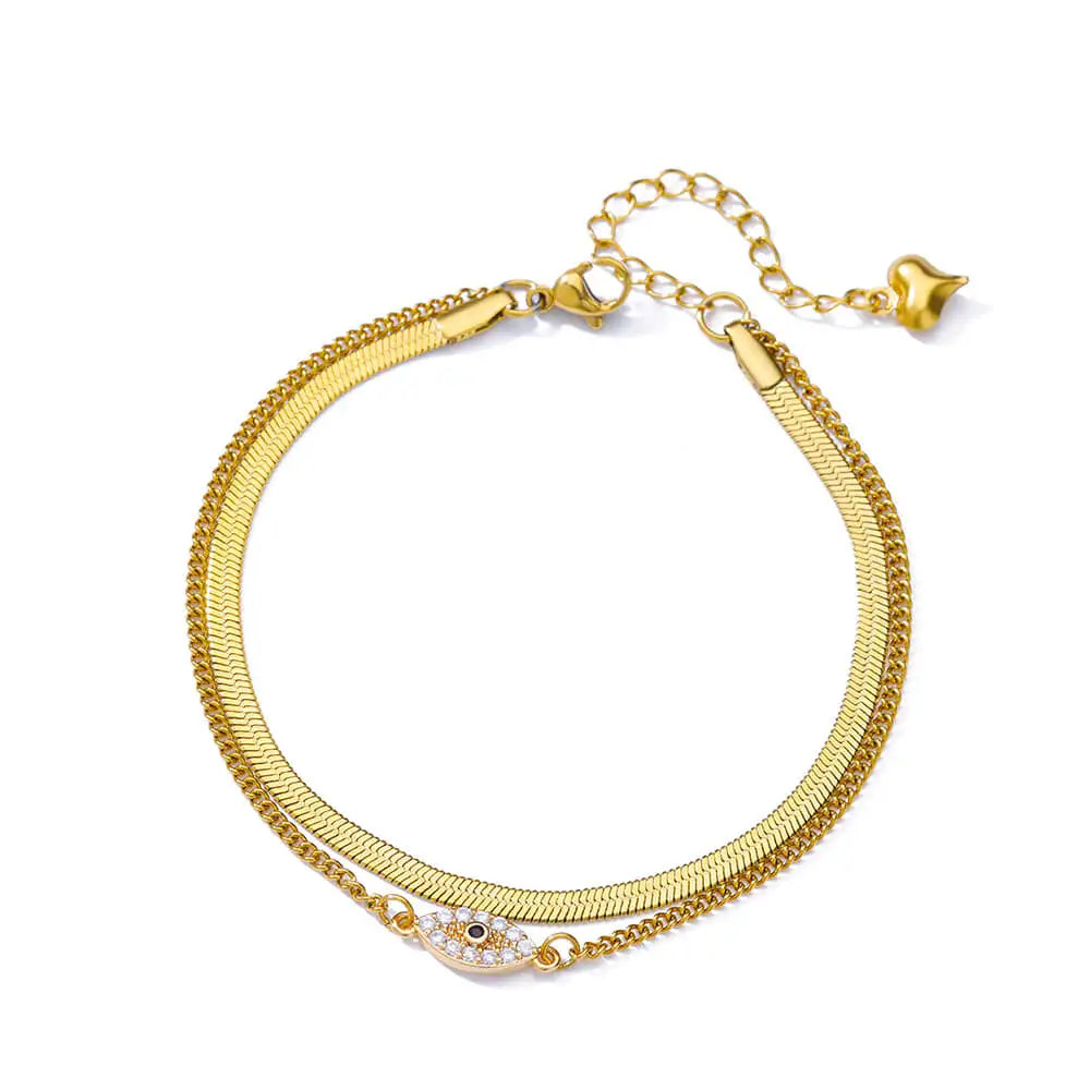 Pulseras elegantes y delicadas - Plata y Oro