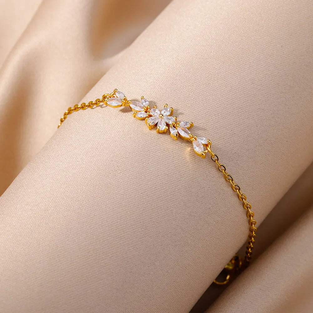 Pulseras elegantes y delicadas - Plata y Oro