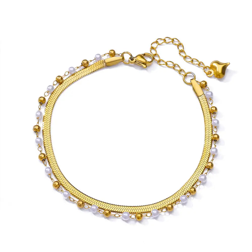 Pulseras elegantes y delicadas - Plata y Oro