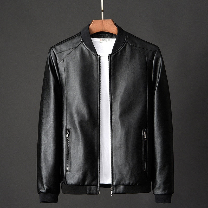 UrbanAviator Herren-Bomberjacke aus Leder