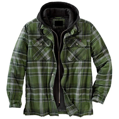 Robuste, karierte Terrain-Jacke