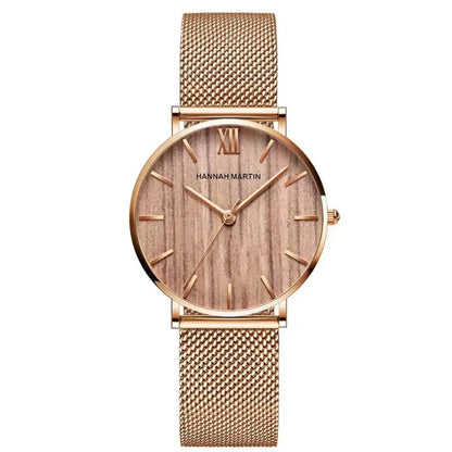 Runde Damenarmbanduhr