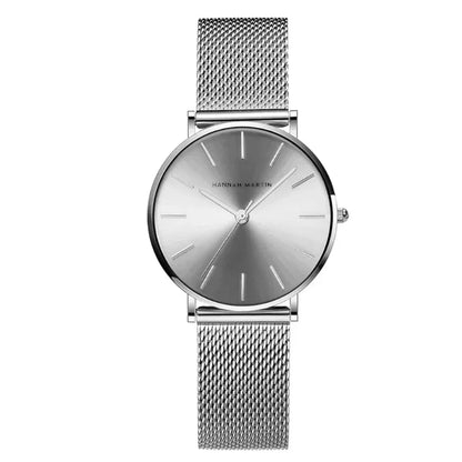 Runde Damenarmbanduhr
