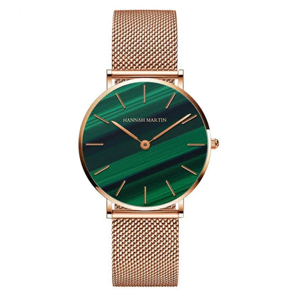 Runde Damenarmbanduhr